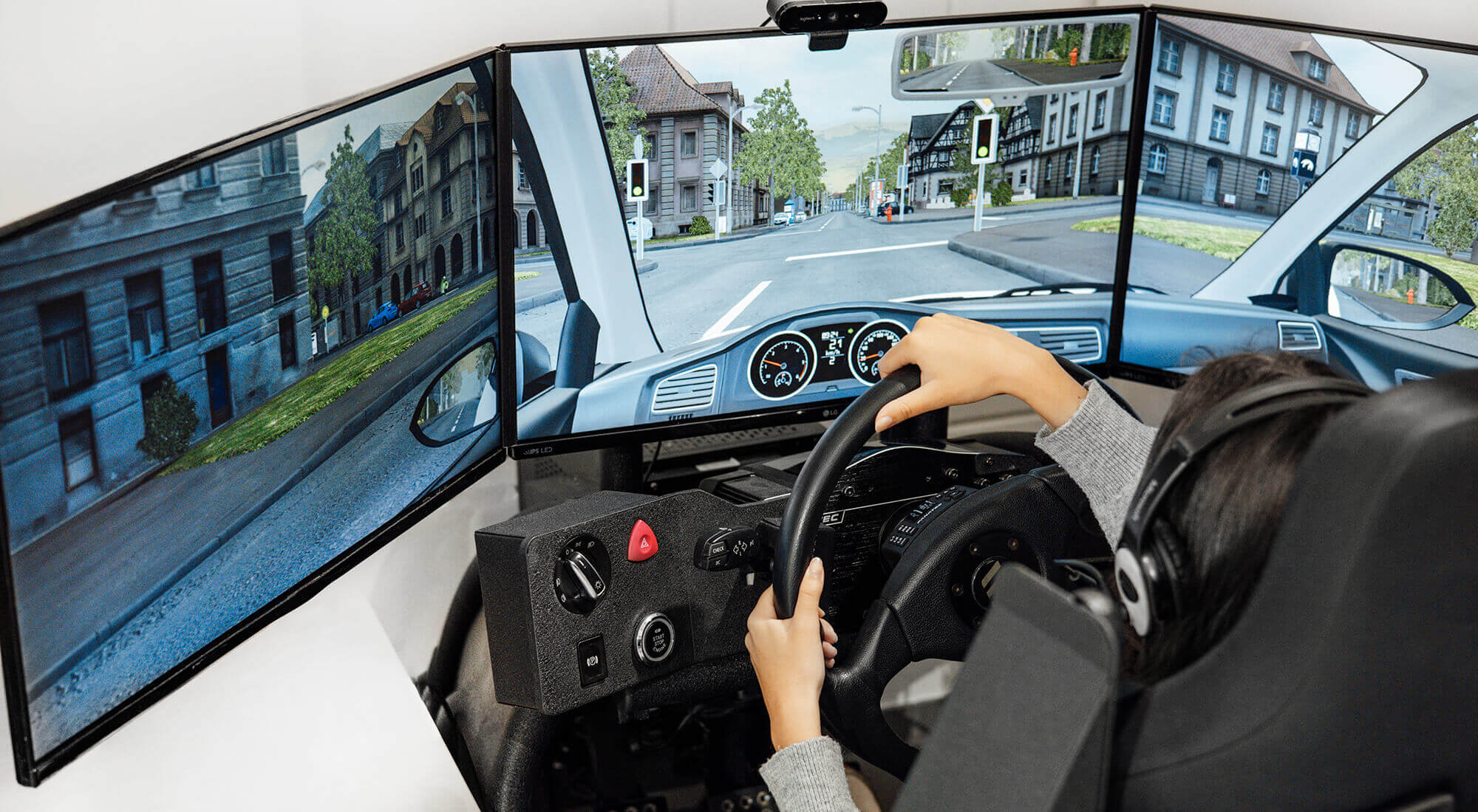 Virtuelles Fahrtraining im Simulator